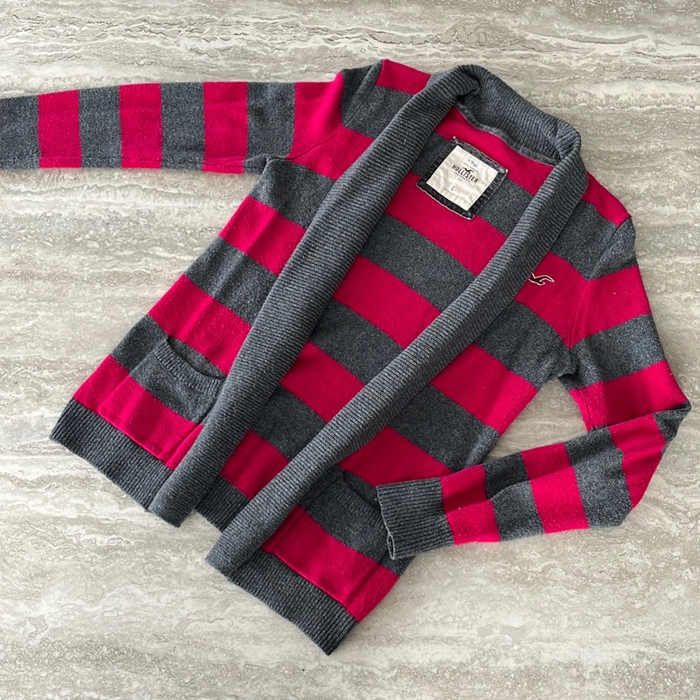 *** 2 for $20*** Hollister striped cardigan